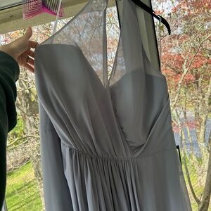 GREY HALTER BRIDESMAID DRESS